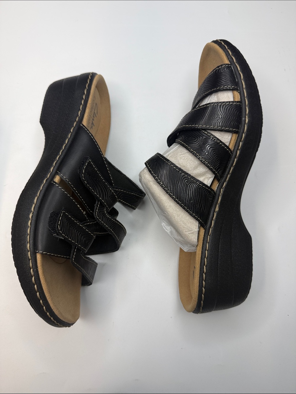 WIDE WIDTH Clarks Women's Merliah Karli Slip-on Strappy Sandals 8.5 W - Picture 8 of 11